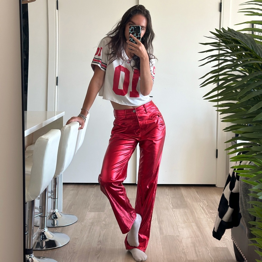 NUULY AFRM Red Pants